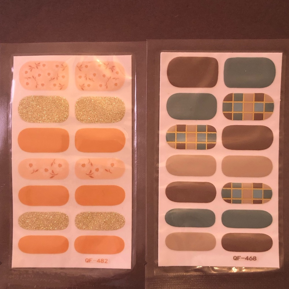 Full Wrap Nail Polish Stickers - 2 Sets